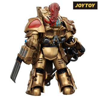 JoyToy Warhammer The Horus Heresy Action Figure - Legio Custodes, Aquilon Terminator Squad, Aquilon Terminator with Infernus Firepike (1/18 Scale) Preorder