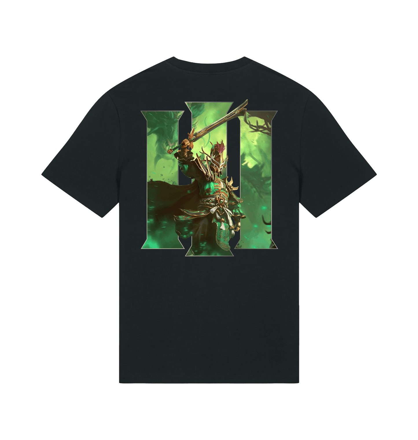 Black Printed T-shirt Back