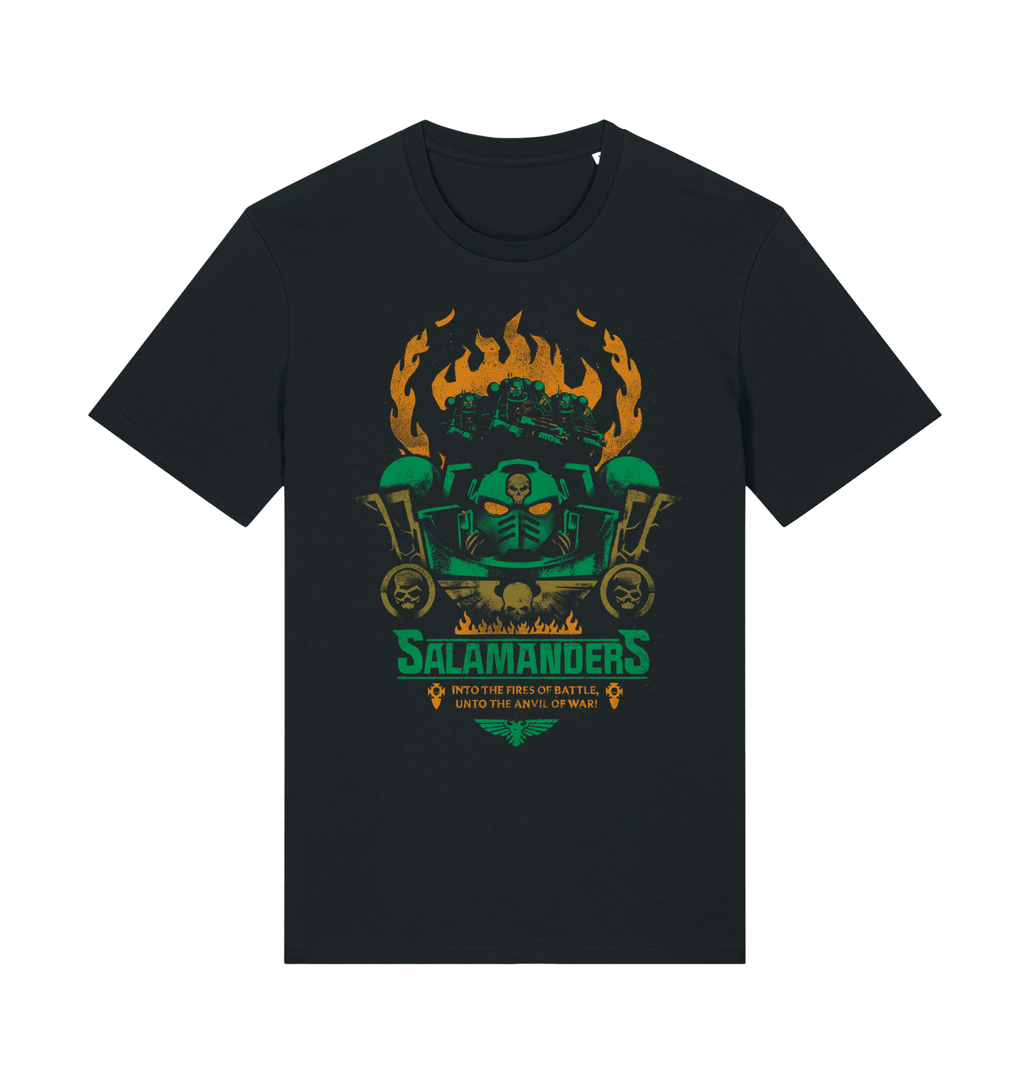 Black Printed T-shirt Front