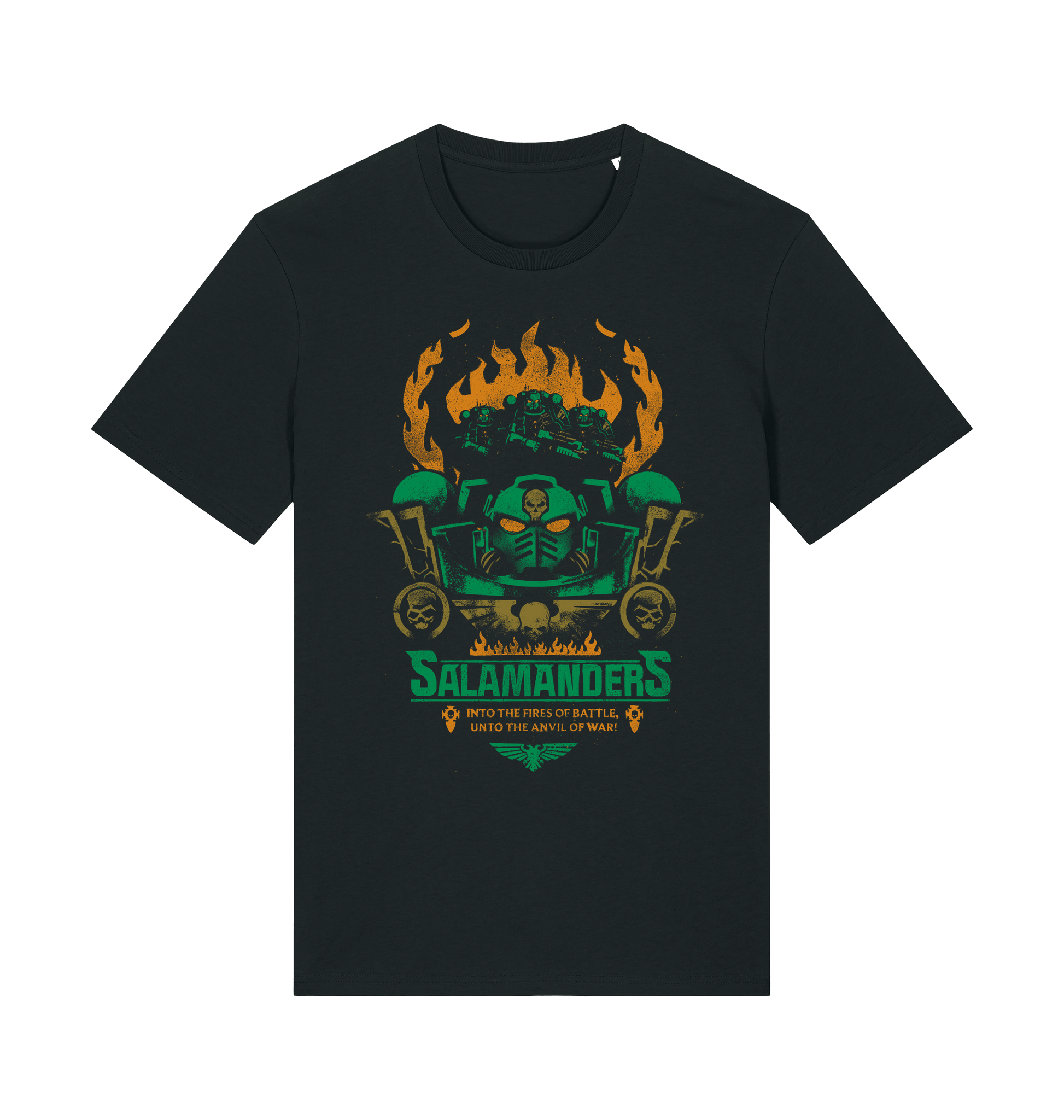 Black Printed T-shirt Front