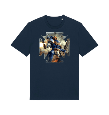 French Navy Printed T-shirt Front