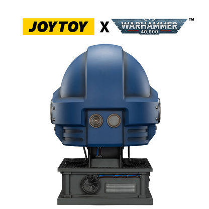 JoyToy Warhammer 40,000: Ultramarines Captain Mk X Helmet and Display Stand (1/1 Scale) Preorder