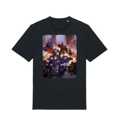 Black Printed T-shirt Front