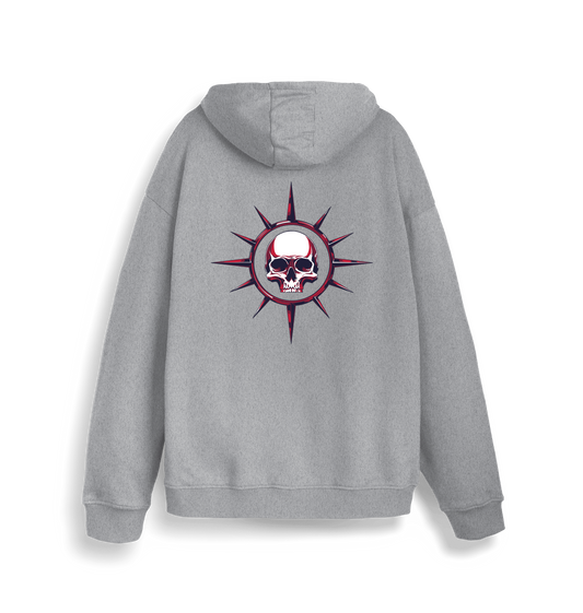 Heather Grey Printed Sweater Back