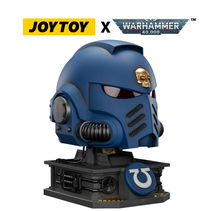 JoyToy Warhammer 40,000: Ultramarines Captain Mk X Helmet and Display Stand (1/1 Scale) Preorder