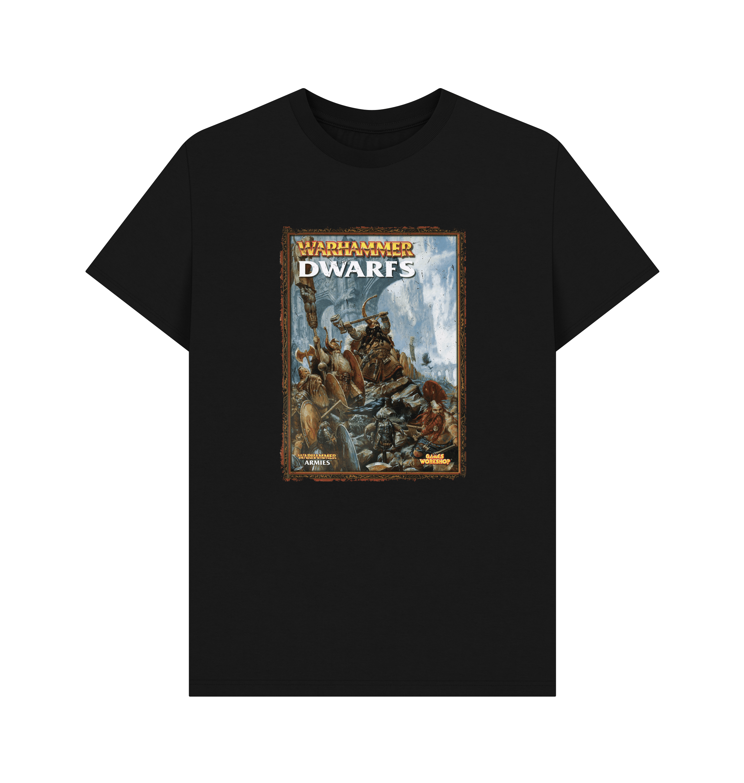 Black Warhammer Fantasy Battle 7th Edition - Dwarfs T Shirt