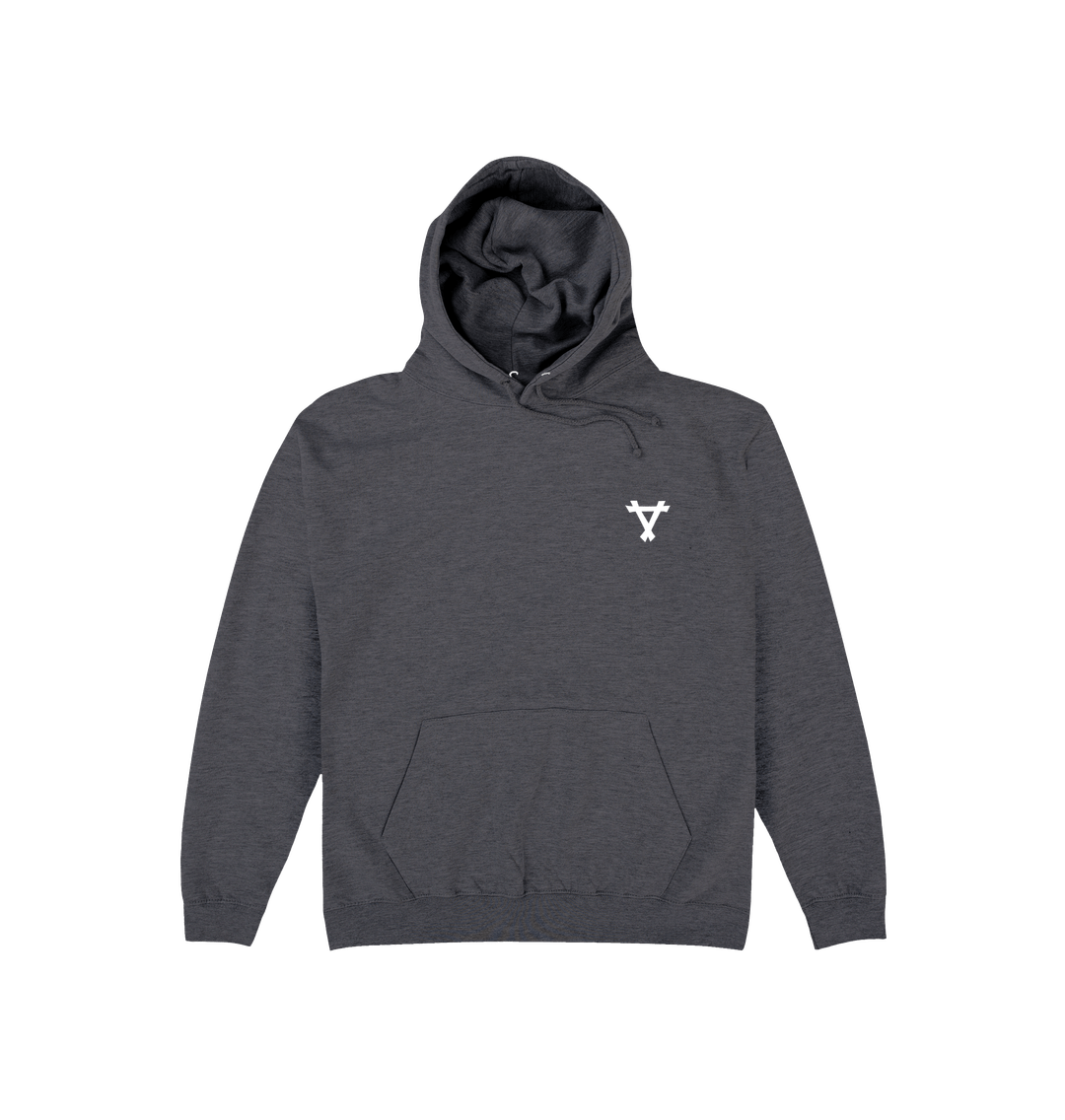 Charcoal Printed Hoody Front