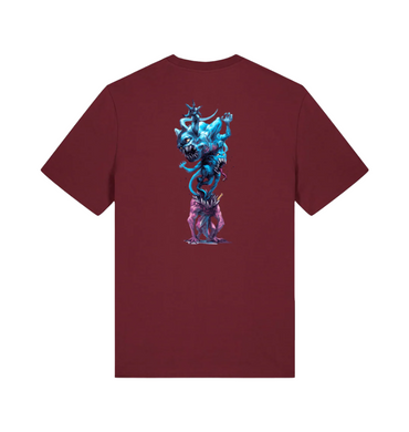 Burgundy Printed T-shirt
