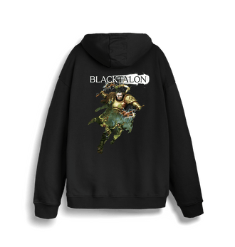 Premium Blacktalon Double Print Black Hoodie