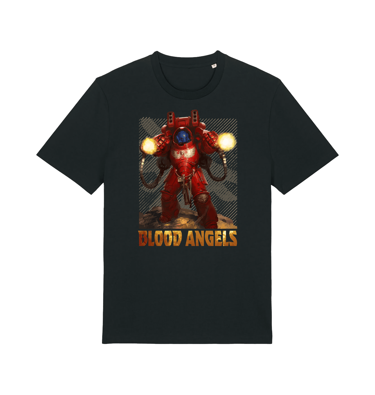 Black Printed T-shirt Front