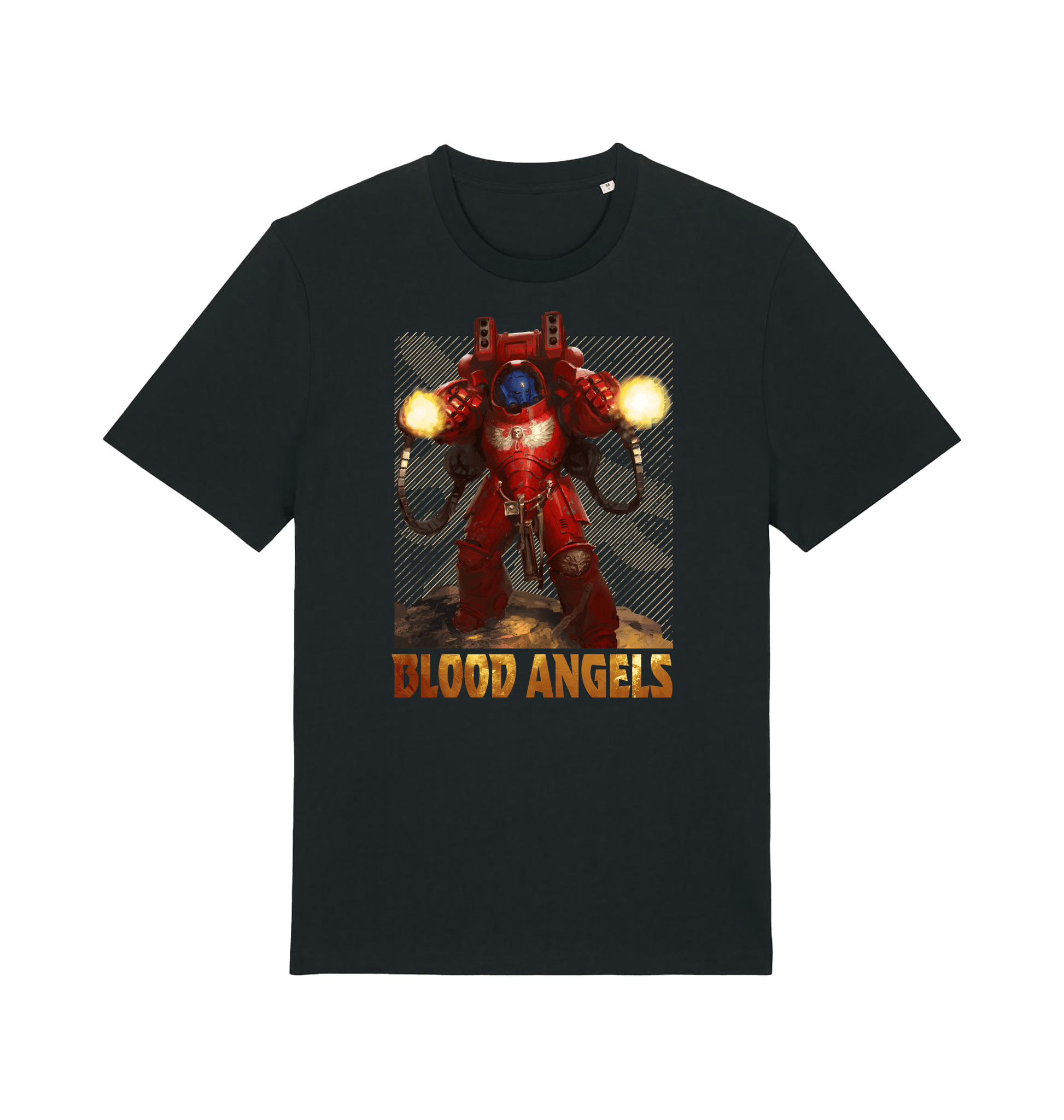 Black Printed T-shirt Front