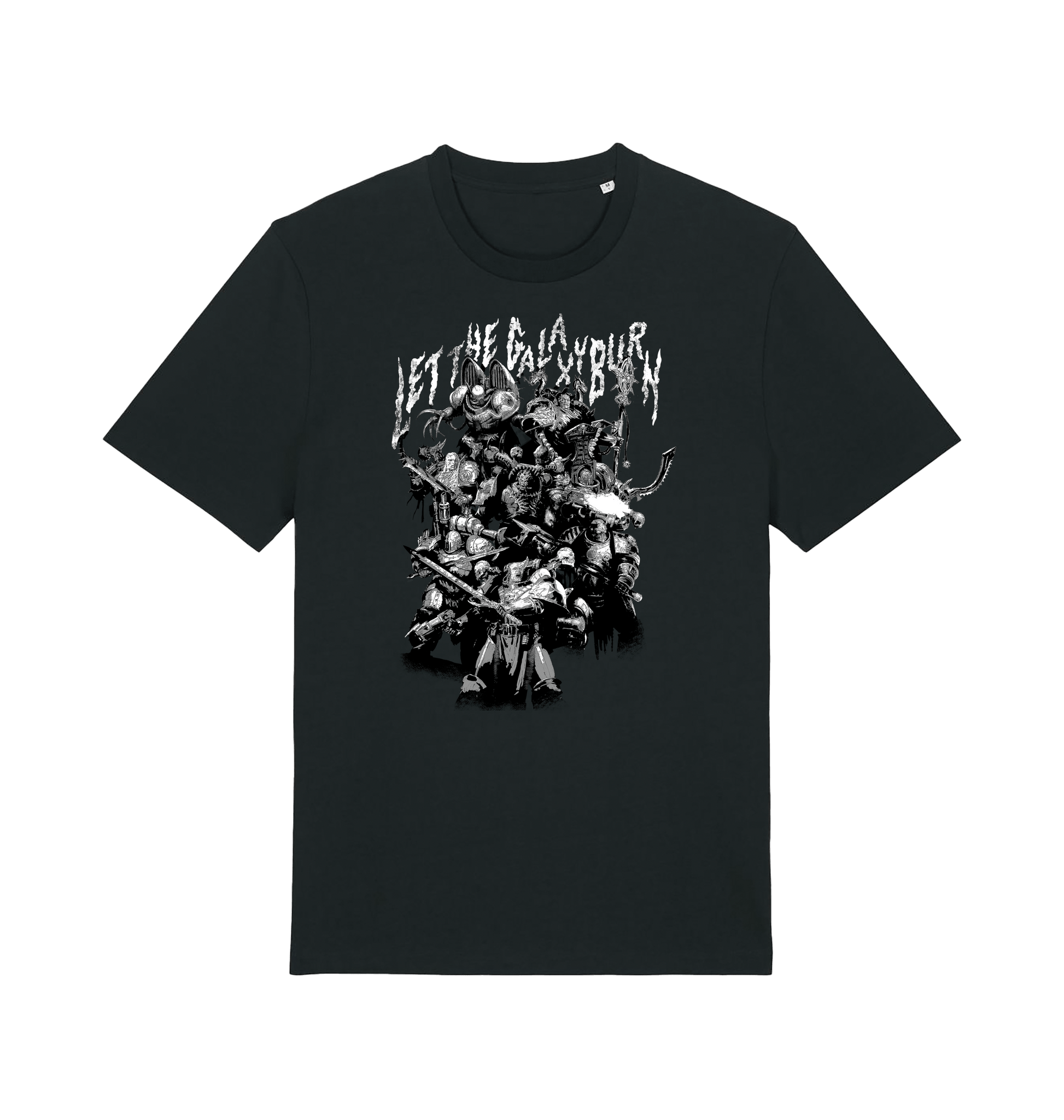 Black Printed T-shirt Front