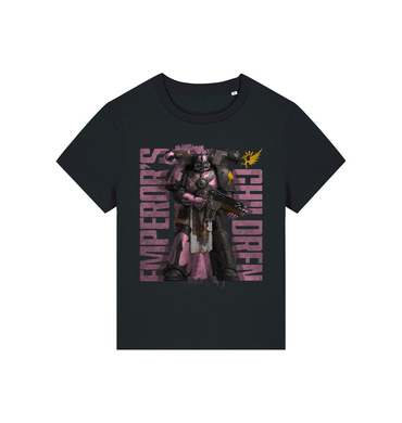 Black Printed T-shirt Front