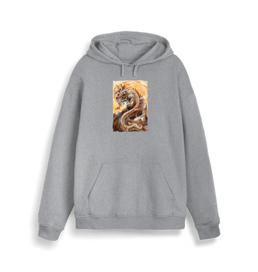 Heather Grey Printed Sweater Front