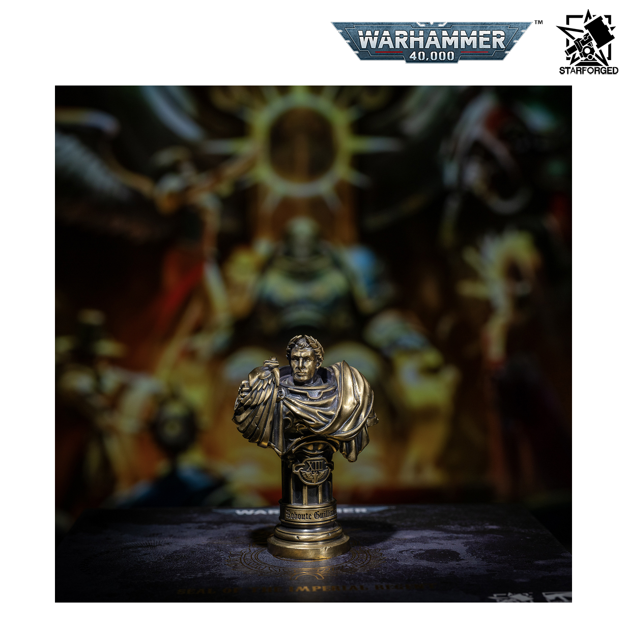 Starforged Warhammer 40,000 Seal of the Imperial Regent Roboute Guilliman Busts