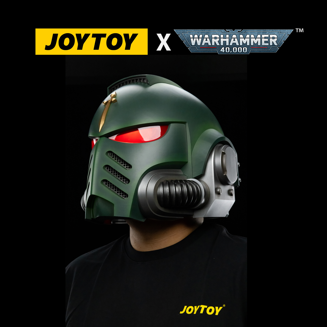JoyToy Warhammer 40,000: Dark Angels Mk X Helmet and Display Stand (1:1 Scale)
