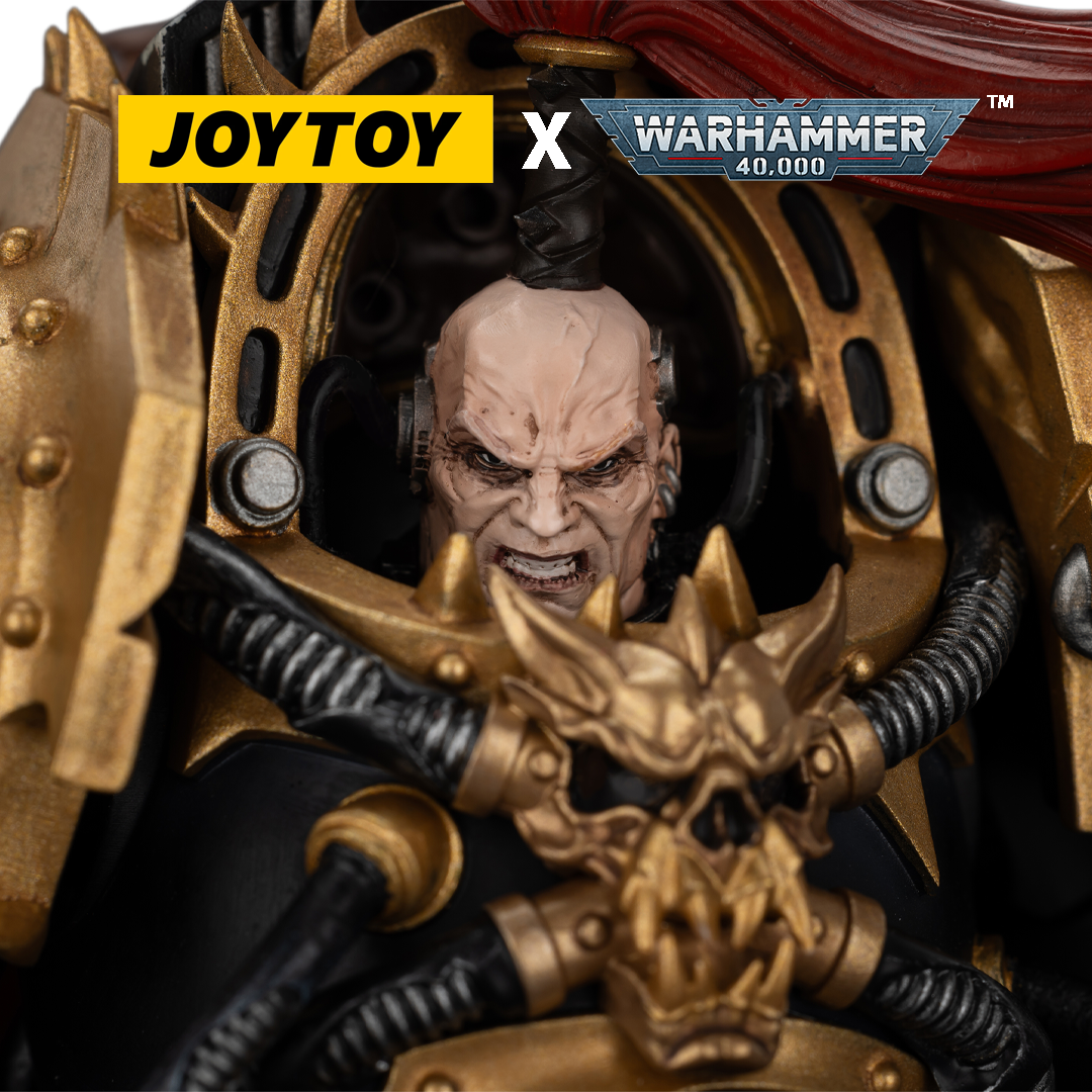 JoyToy Warhammer 40,000 Action Figure - Black Legion, Abaddon the Despoiler with Drach'nyen and the Talon of Horus (1/18 Scale) Preorder