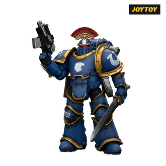 JoyToy Warhammer The Horus Heresy Action Figure - Ultramarines, Legion MkIII Tactical Squad, Sergeant with Power Sword (1/18 Scale) Preorder