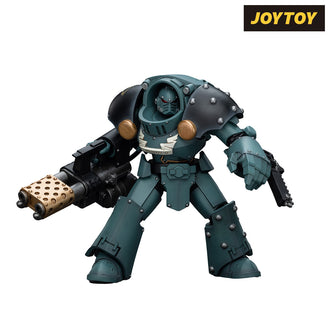 JoyToy Warhammer The Horus Heresy Action Figure - Sons of Horus Tartaros Terminator Squad Terminator with Heavy Flamer and Chainfist (1/18 Scale) Preorder