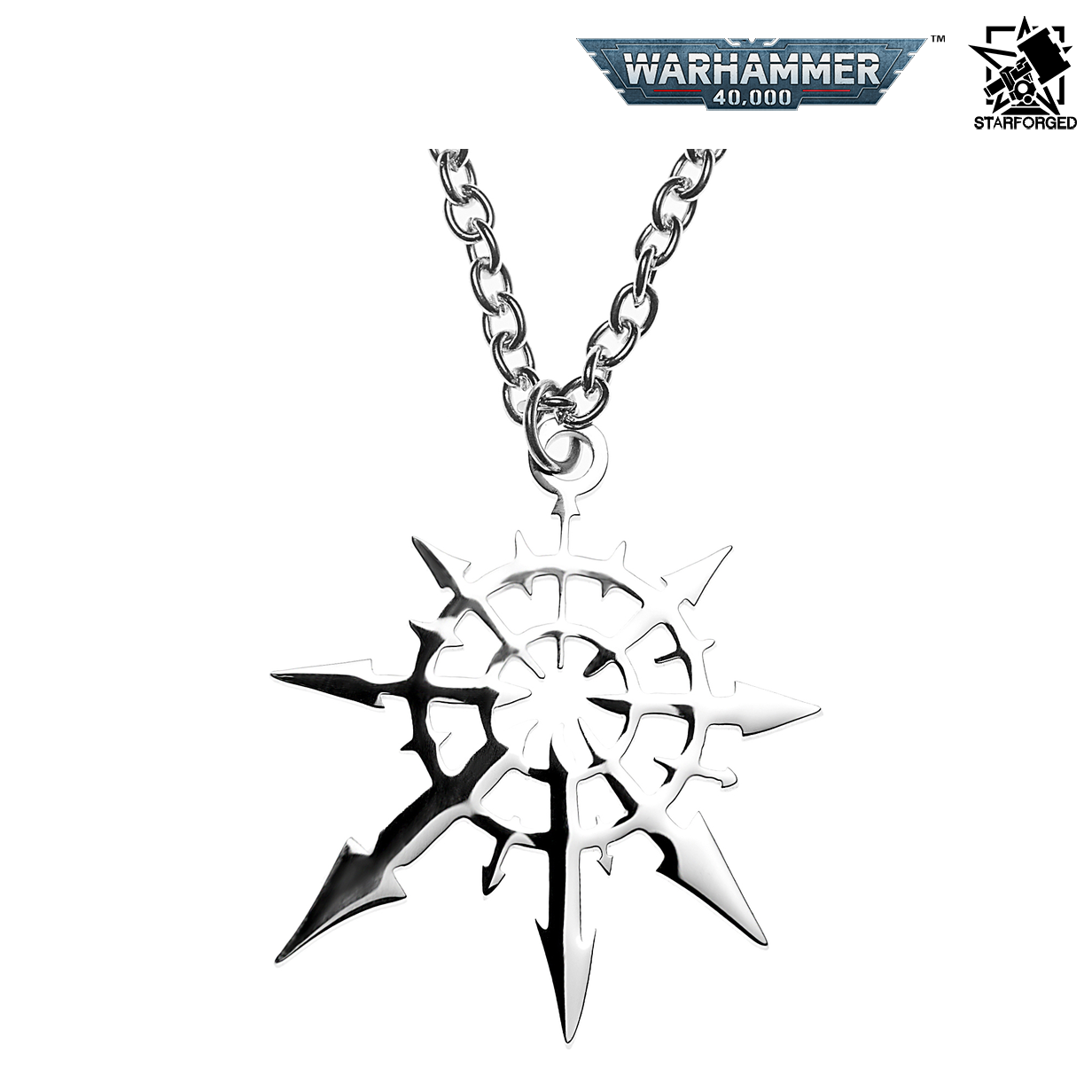 Starforged Warhammer 40,000 Faction Chaos Four Gods Undivided Necklace