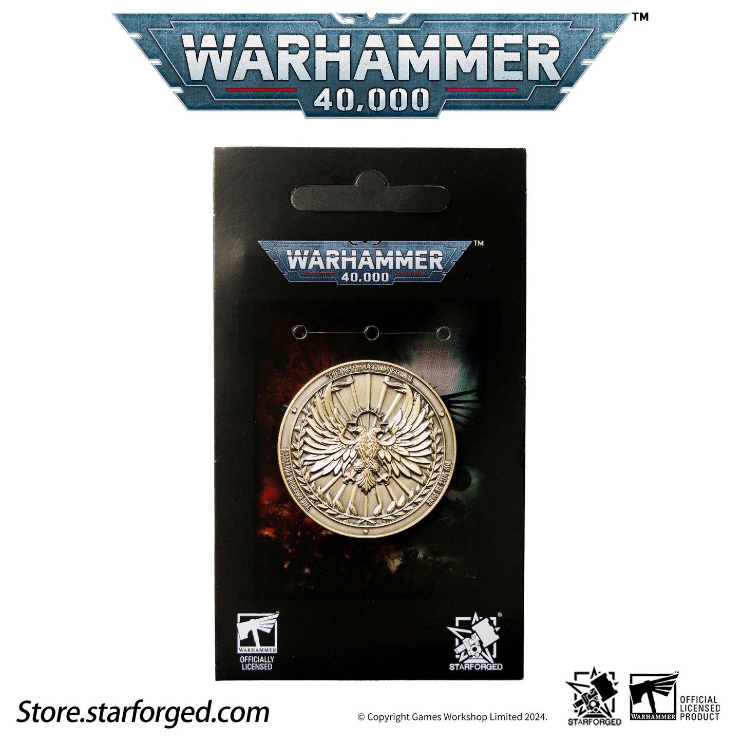 Starforged Warhammer 40,000 Imperium of Man Terra Planetary Commemorative Coin