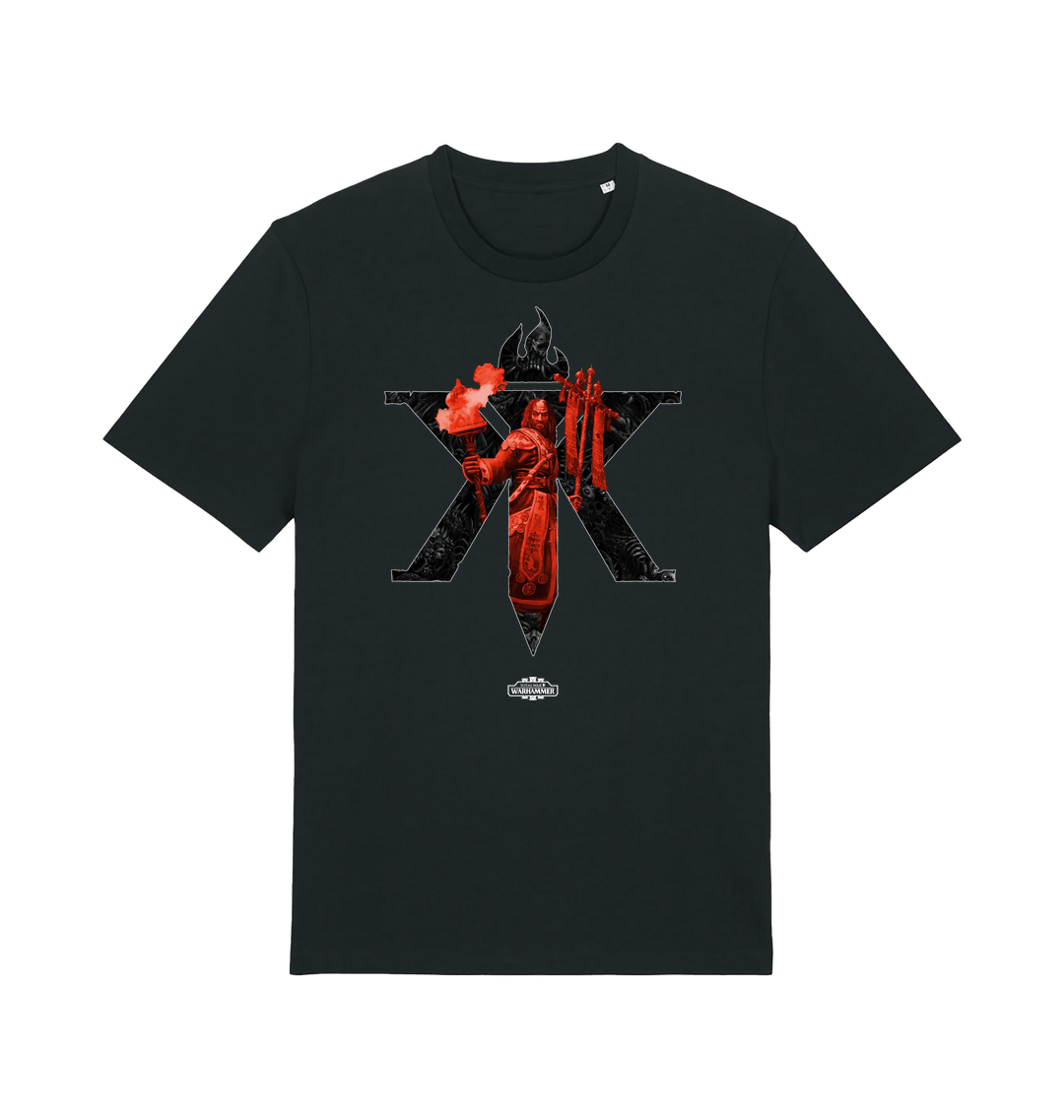 Black Printed T-shirt Front