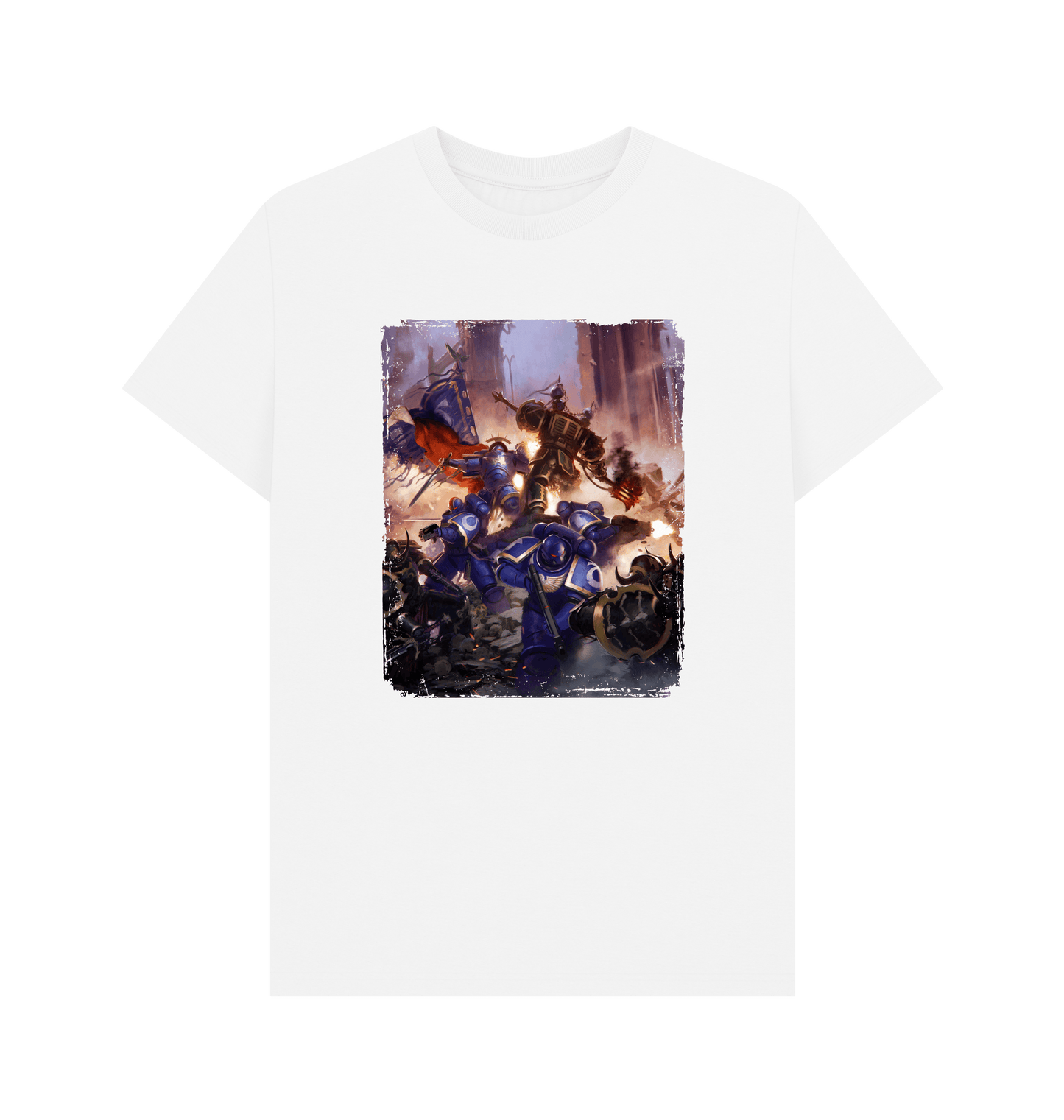White Ultramarines Gravis Captain White T Shirt