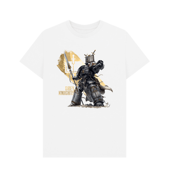 White Grey Knights Terminator White T Shirt