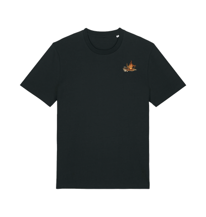 Black Printed T-shirt Front