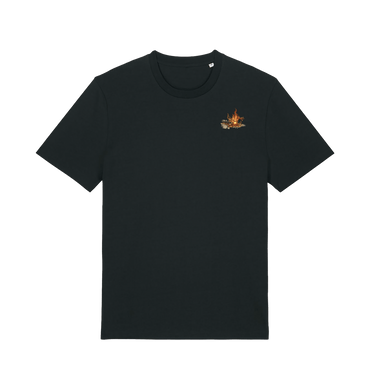 Black Printed T-shirt Front