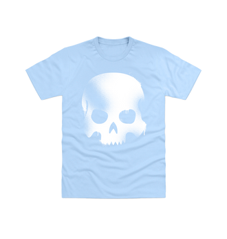 Light Blue Death Graffiti Insignia T Shirt