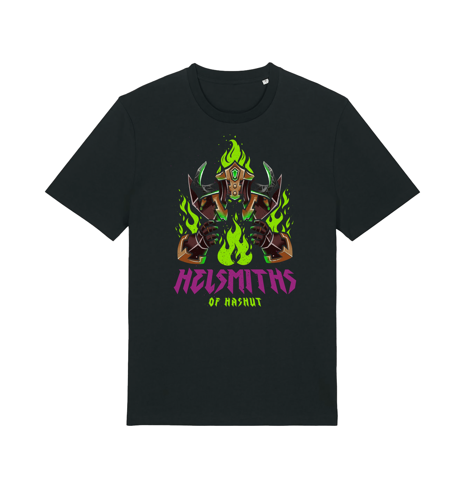 Black Printed T-shirt Front