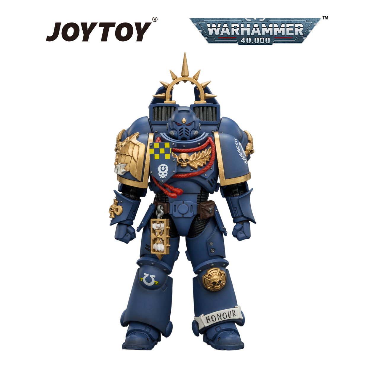 JOYTOY Warhammer 40,000 - Ultramarines, Captain with Jump Pack and Relic Shield (1/18 Scale) Preorder
