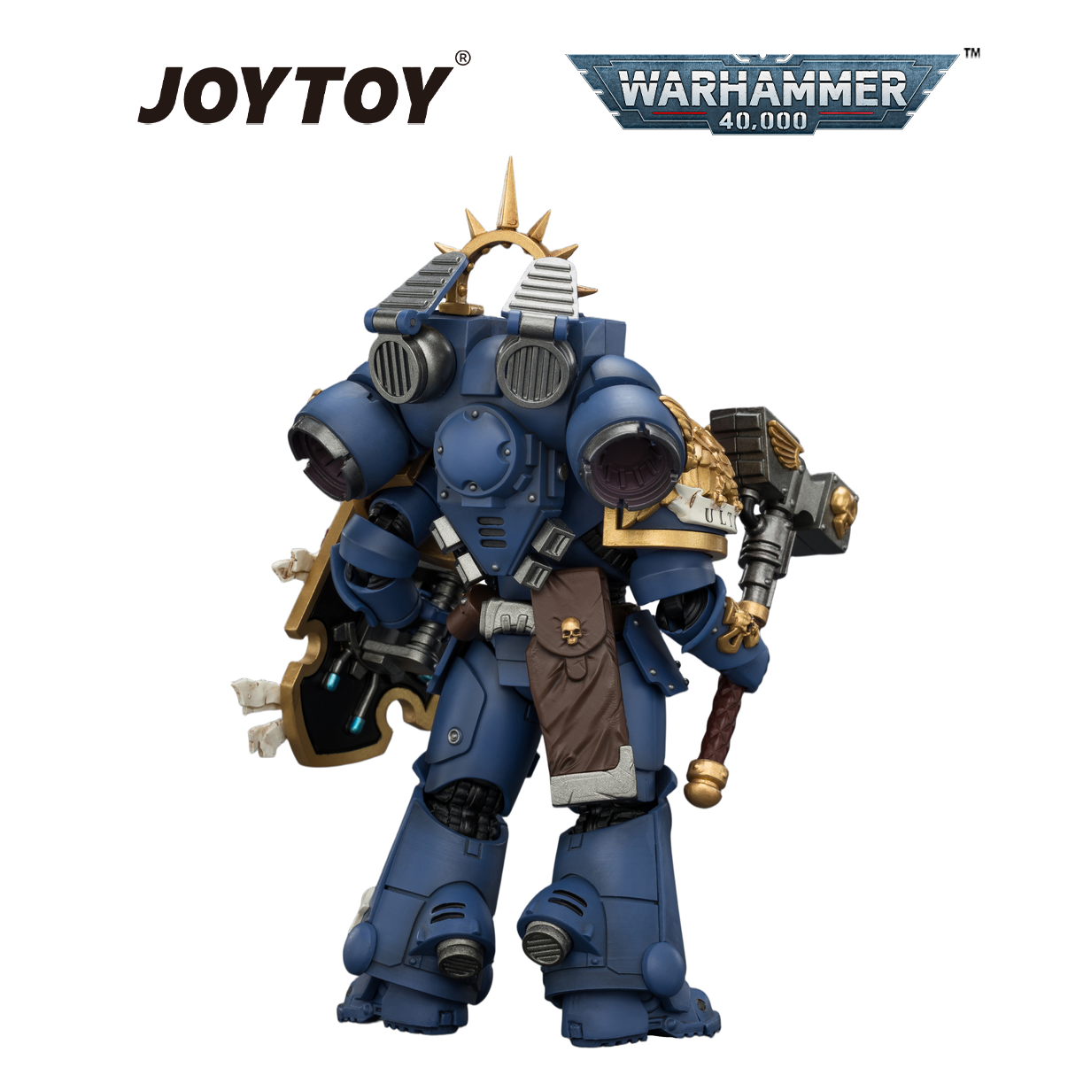 JOYTOY Warhammer 40,000 - Ultramarines, Captain with Jump Pack and Relic Shield (1/18 Scale) Preorder