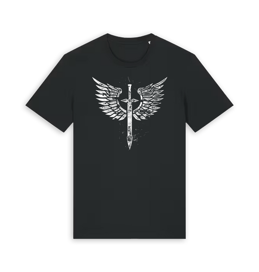 Black Printed T-shirt Front