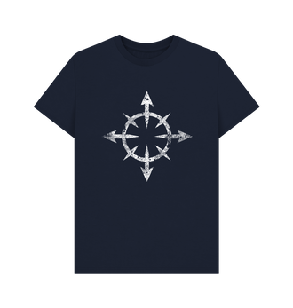 Navy Blue Chaos Daemons Battleworn Insignia T Shirt