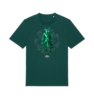 Glazed Green Printed T-shirt Front