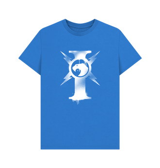 Bright Blue Adeptus Custodes Graffiti Insignia T Shirt