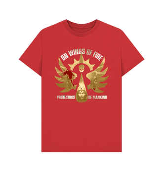 Red Premium Blood Angels - On Wings Of Fire T Shirt