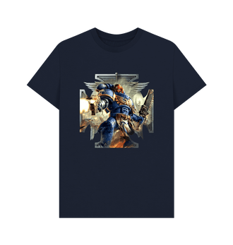 Navy Blue Ultramarines Crux Terminatus T Shirt