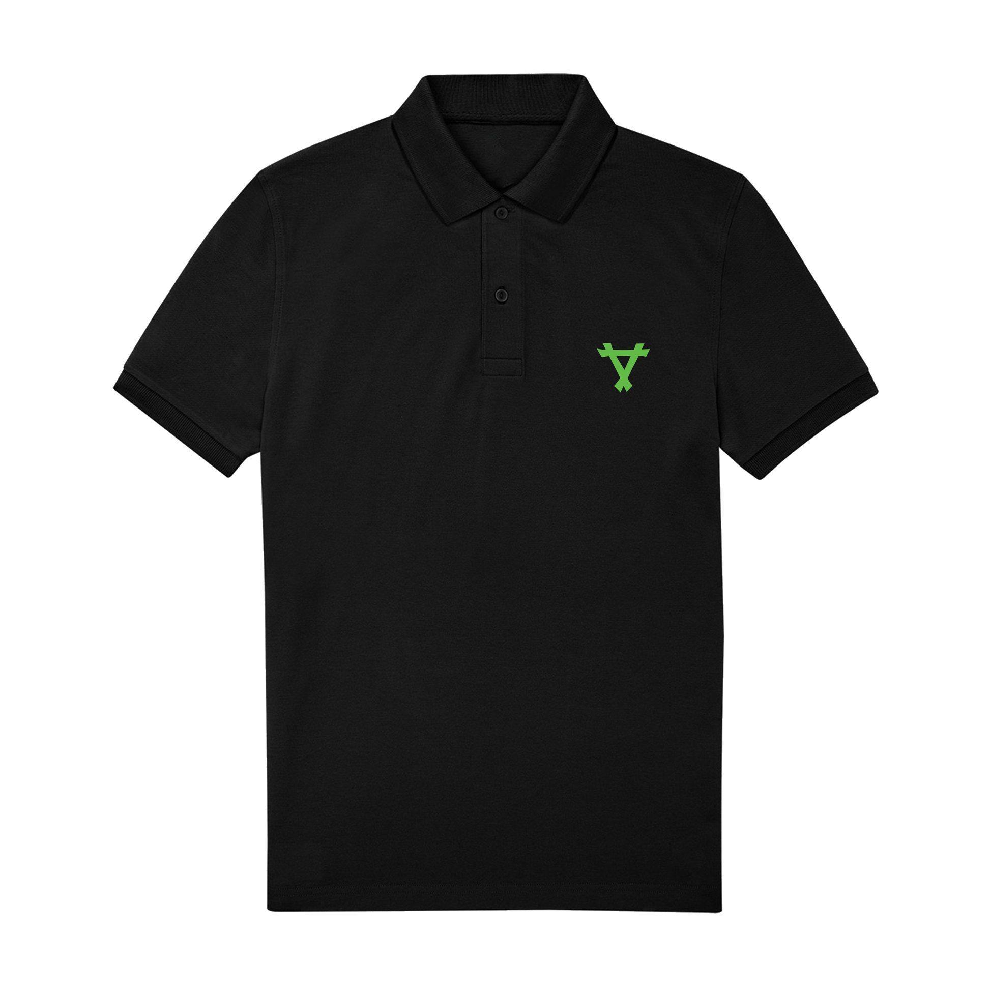 Black Polo Shirt Front