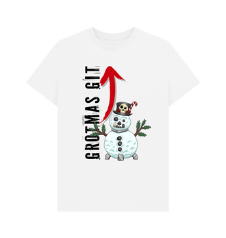 White Red Gobbo Grotmas Git T Shirt