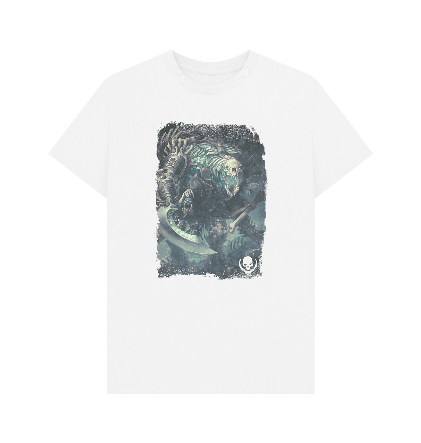 White Ossiarch Bonereapers Gothizzar Harvester White T Shirt