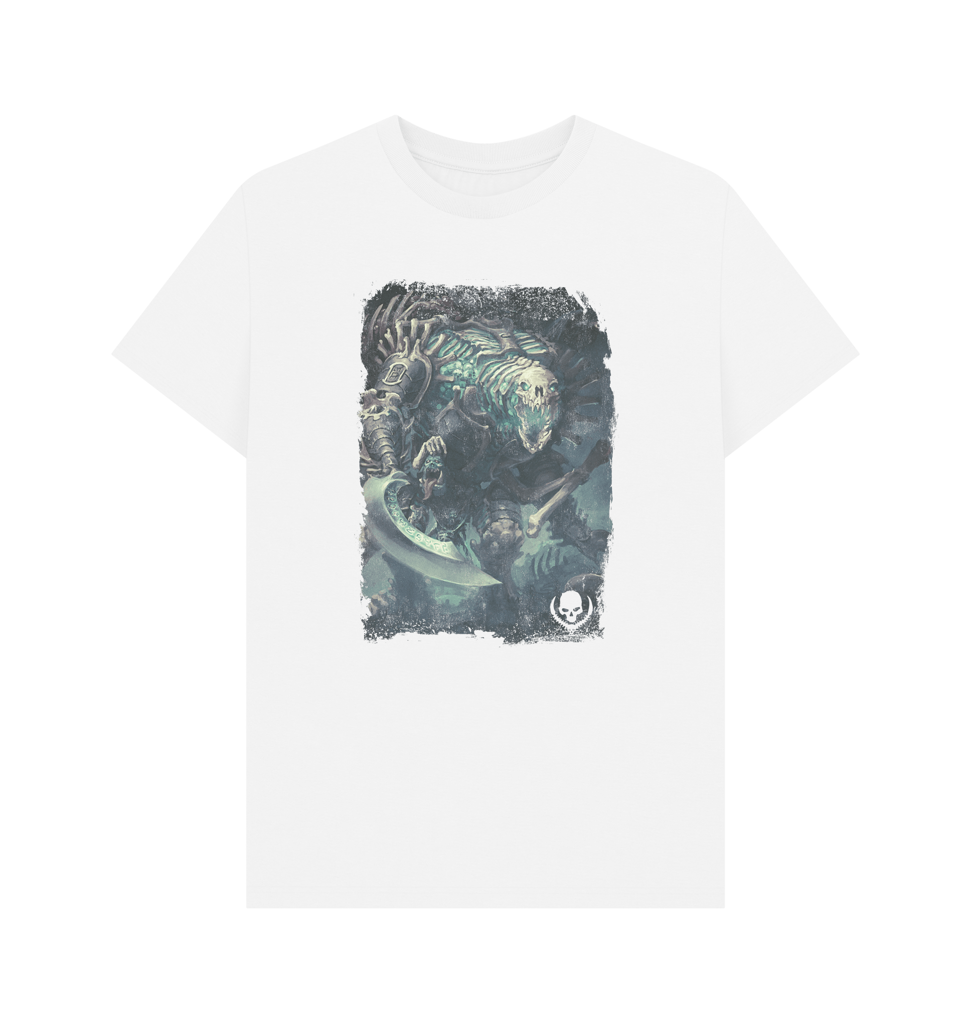 White Ossiarch Bonereapers Gothizzar Harvester White T Shirt