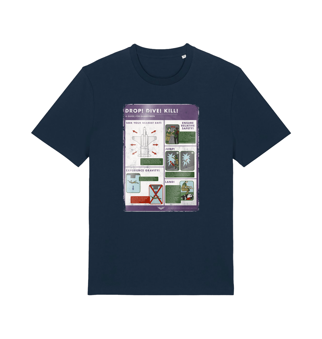 French Navy Printed T-shirt Front