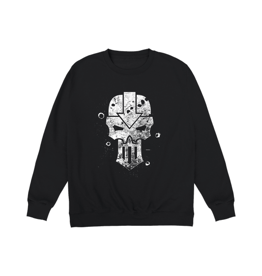 Deep Black Printed Sweater