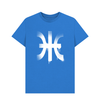 Bright Blue Harlequins Graffiti Insignia T Shirt