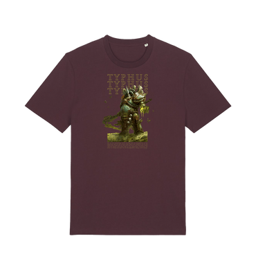 Red Brown Printed T-shirt Front