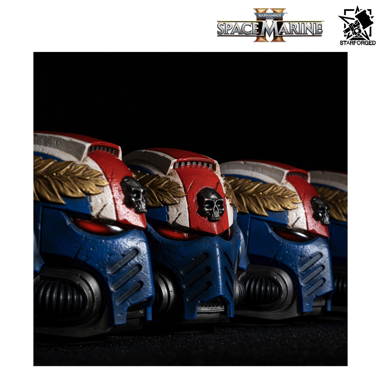Starforged Warhammer 40,000: Space Marine 2 Ultramarines Titus' Helmet Night Light Lamp Preorder