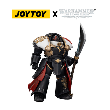 JoyToy Warhammer The Horus Heresy Action Figure - White Scars, Ebon Keshig Kharash 1 with Power Glaive (1/18 Scale) Preorder
